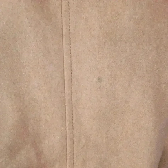 GAP Womens Vintage Moto Biker Wool Blend Tan Quilted Cropped Jacket Coat Small - Picture 7 of 15